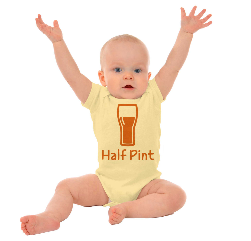 Half Pint Romper Bodysuit-Direct To Garment Print-Brisco Baby
