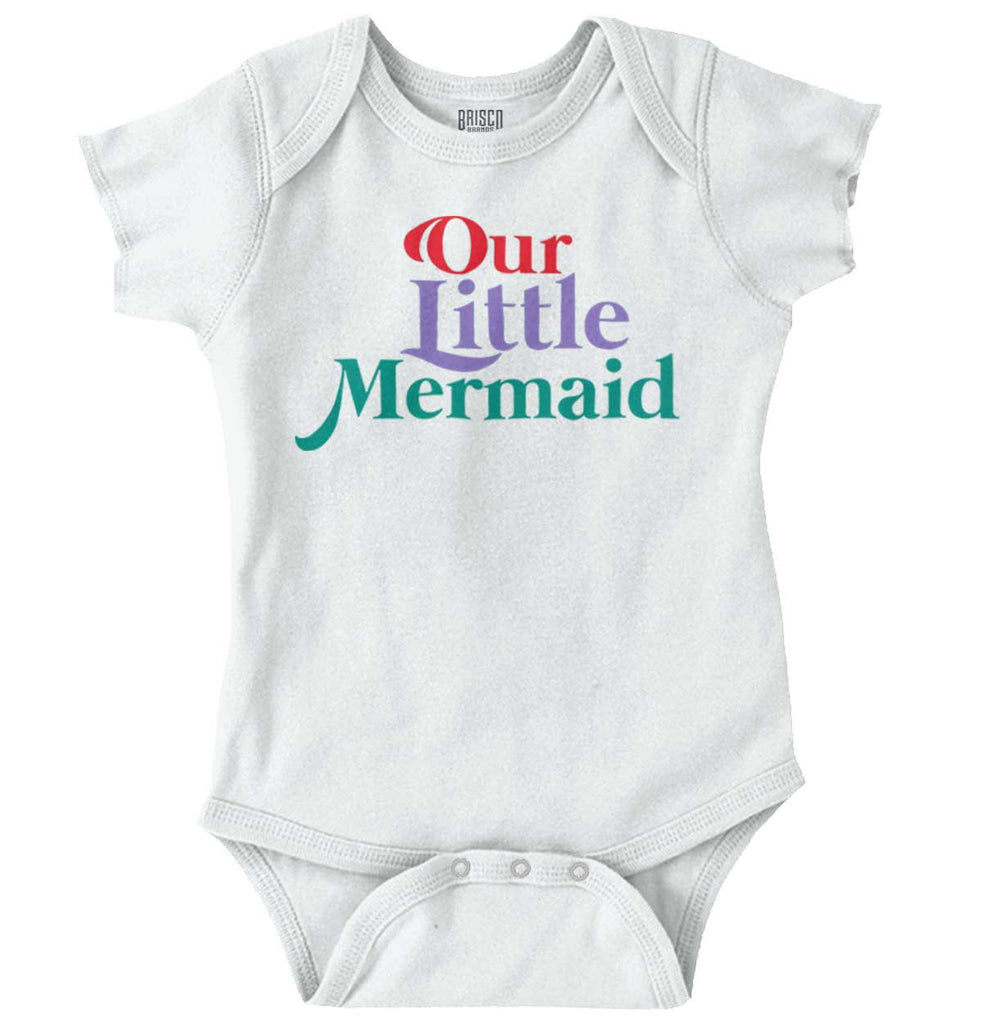 Our Little Mermaid Romper Bodysuit-Direct To Garment Print-Brisco Baby