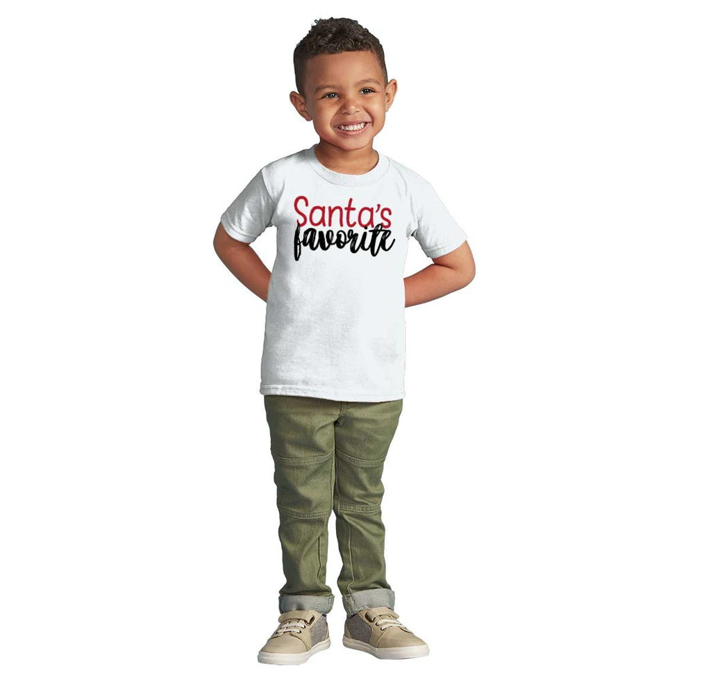 Santa's Favorite Infant Toddler T Shirt-Direct To Garment Print-Brisco Baby
