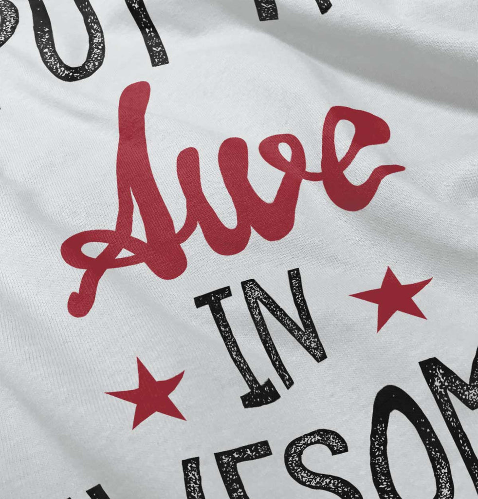 Awe in Awesome Infant Baby Bib-Direct To Garment Print-Brisco Baby