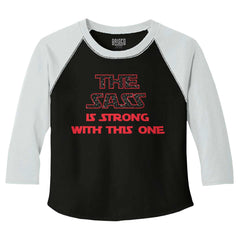 Sass Is Strong Toddler Baseball-Direct To Garment Print-Brisco Baby