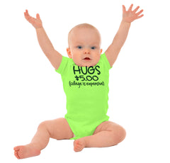 College is Expensive Romper Bodysuit-Direct To Garment Print-Brisco Baby