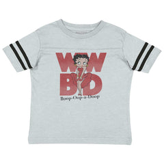 Blowing Dress Toddler Football Jersey Tee-Direct To Garment Print-Brisco Baby