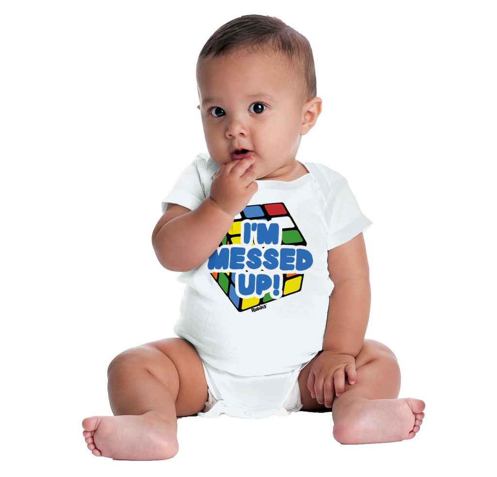 Messed Up Romper Bodysuit-Direct To Garment Print-Brisco Baby