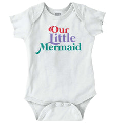 Our Little Mermaid Romper Bodysuit-Direct To Garment Print-Brisco Baby