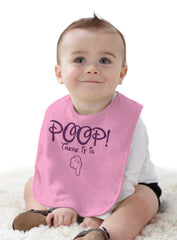 Poop There It Is Infant Baby Bib-Direct To Garment Print-Brisco Baby