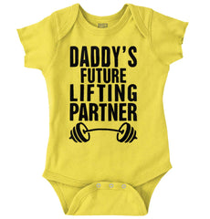 Lifting Partner Romper Bodysuit-Direct To Garment Print-Brisco Baby
