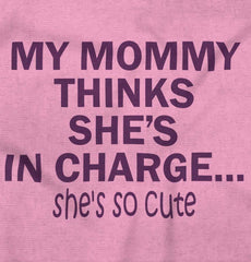 She's So Cute Infant Baby Bib-Direct To Garment Print-Brisco Baby