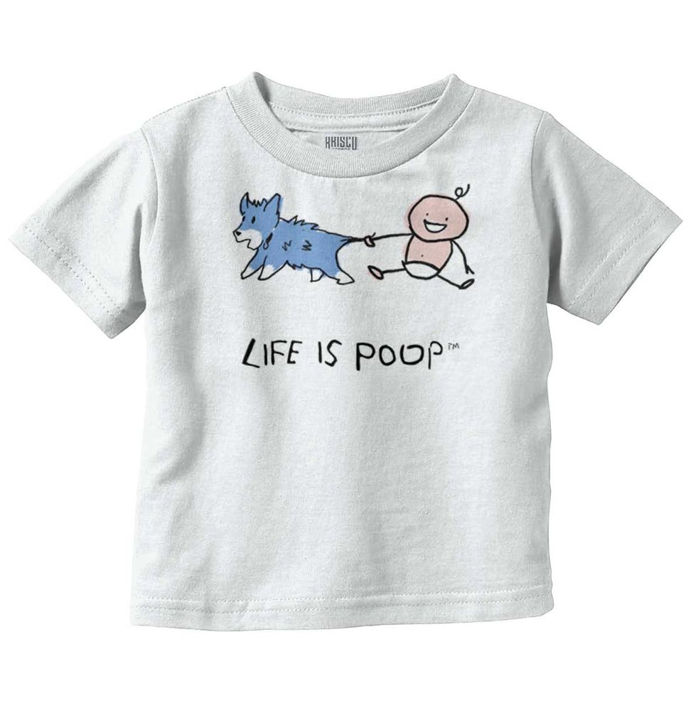 Dog Tail Infant Toddler T Shirt-Direct To Garment Print-Brisco Baby