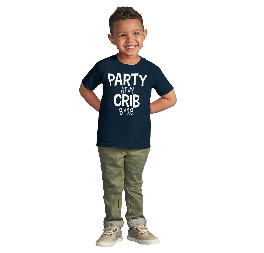 Party At My Crib Infant Toddler T Shirt-Direct To Garment Print-Brisco Baby