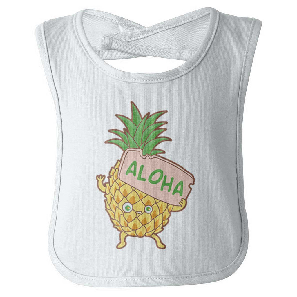 Aloha Infant Baby Bib-Direct To Garment Print-Brisco Baby