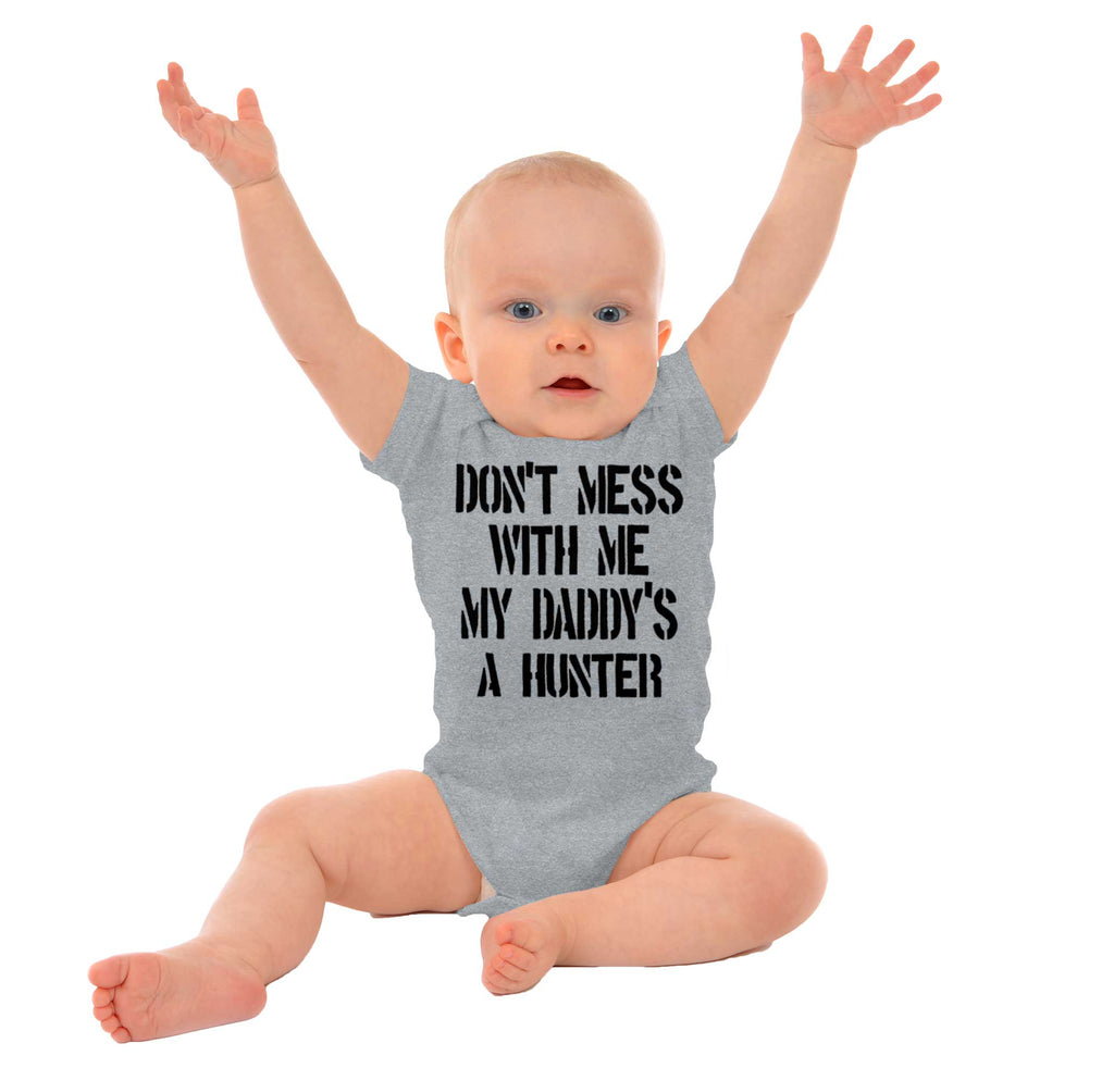 Daddy's A hunter Romper Bodysuit-Direct To Garment Print-Brisco Baby