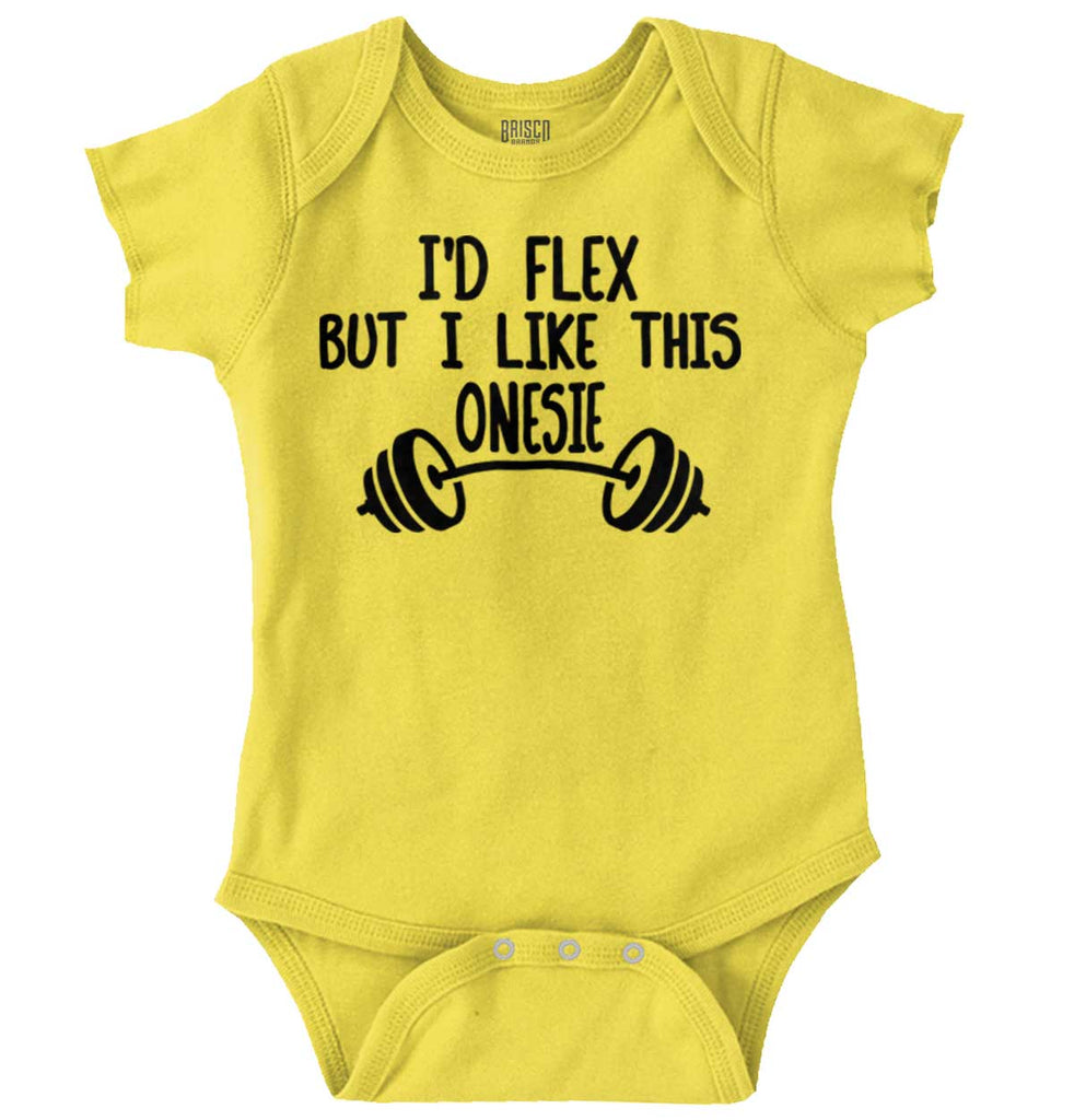 I'd Flex Romper Bodysuit-Direct To Garment Print-Brisco Baby