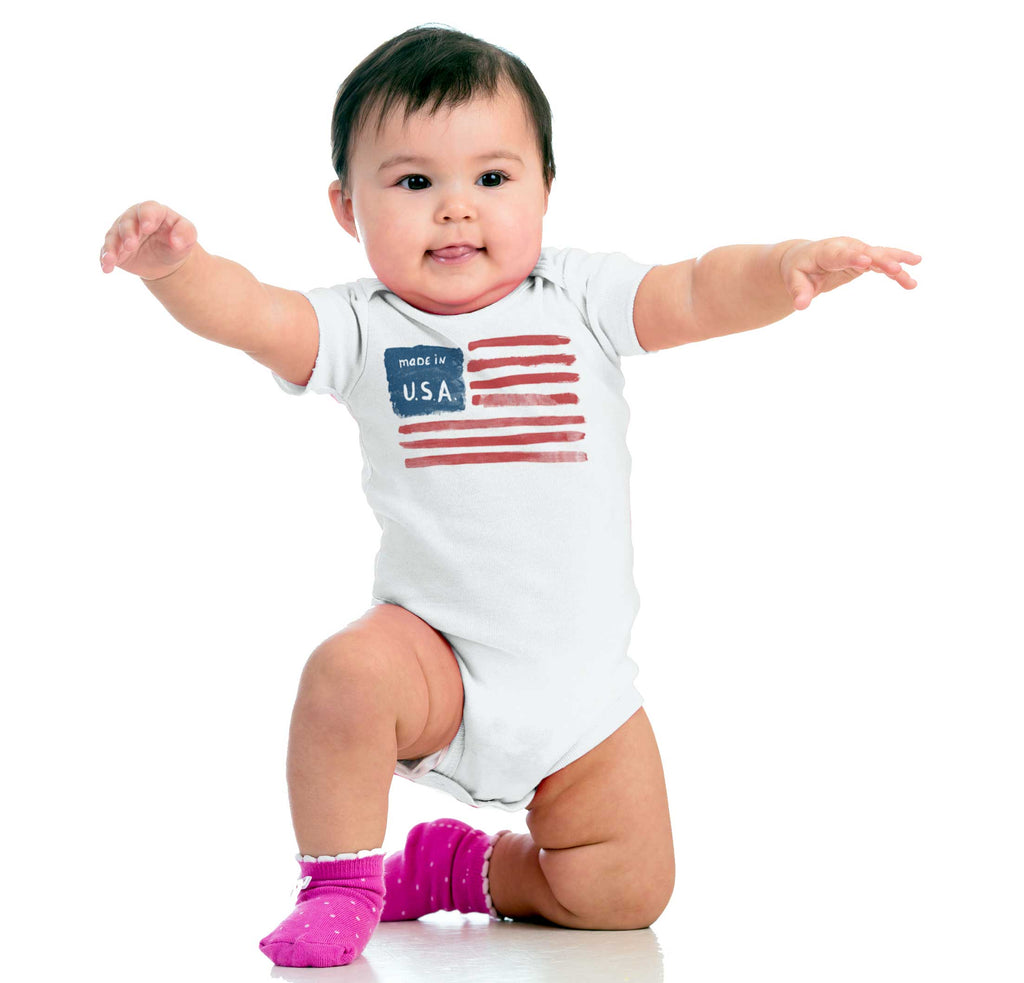 Made in USA Romper Bodysuit-Direct To Garment Print-Brisco Baby