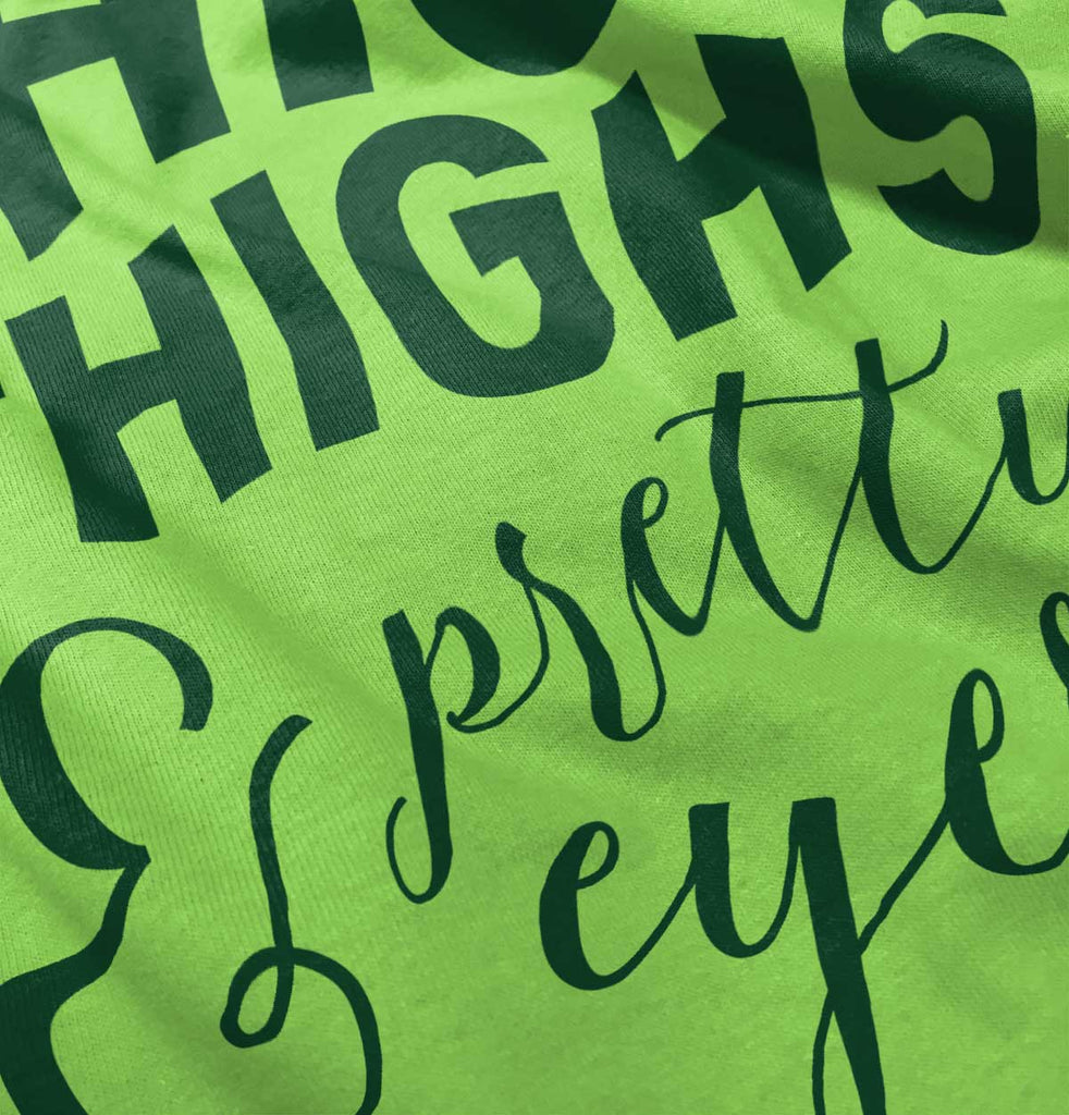 Thick Thighs Romper Bodysuit-Direct To Garment Print-Brisco Baby