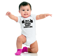 Adorable Looks Like Romper Bodysuit-Direct To Garment Print-Brisco Baby