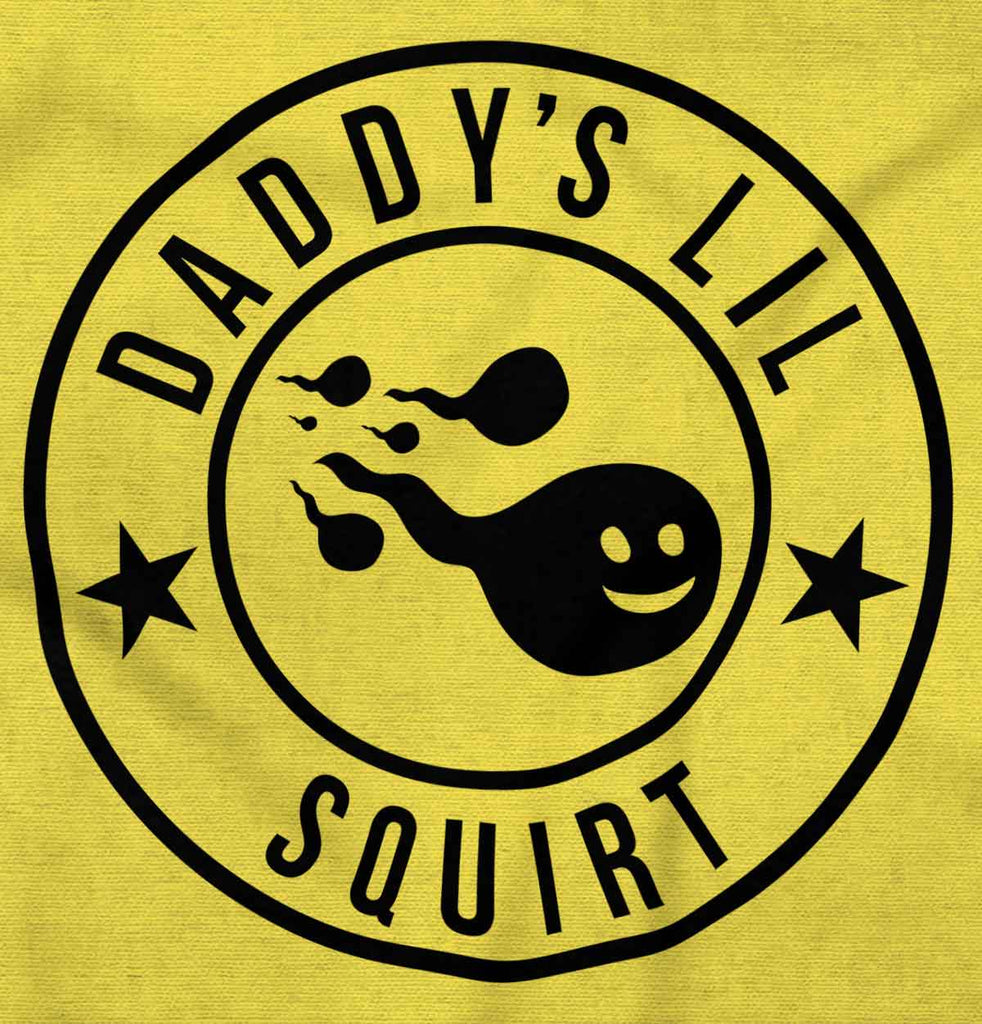 Daddy's Lil Squirt Romper Bodysuit-Direct To Garment Print-Brisco Baby