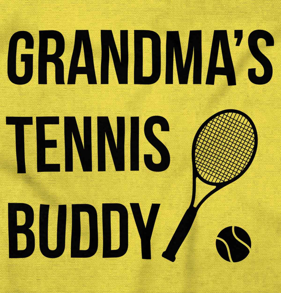 Grandma's Tennis Buddy Romper Bodysuit-Direct To Garment Print-Brisco Baby