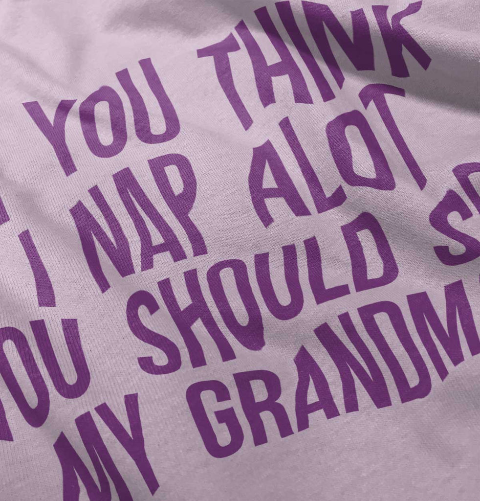 Nap A Lot See Grandma Romper Bodysuit-Direct To Garment Print-Brisco Baby