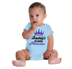 Daddy's Little Princess Romper Bodysuit-Direct To Garment Print-Brisco Baby