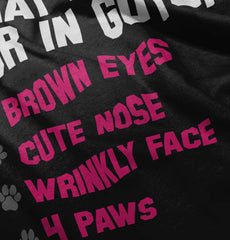 Pug Checklist Romper Bodysuit-Direct To Garment Print-Brisco Baby