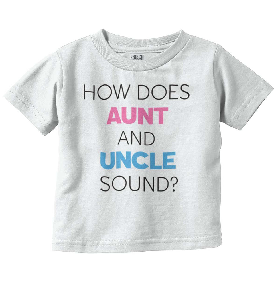 Aunt And Uncle Sound Infant Toddler T Shirt-Direct To Garment Print-Brisco Baby
