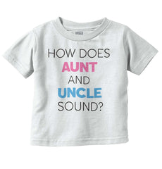 Aunt And Uncle Sound Infant Toddler T Shirt-Direct To Garment Print-Brisco Baby