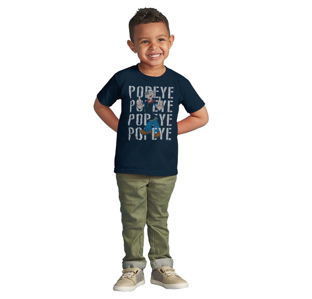 Popeye The Sailor Infant Toddler T Shirt-Direct To Garment Print-Brisco Baby