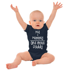One Broke Daddy Romper Bodysuit-Direct To Garment Print-Brisco Baby