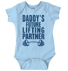 Lifting Partner Romper Bodysuit-Direct To Garment Print-Brisco Baby