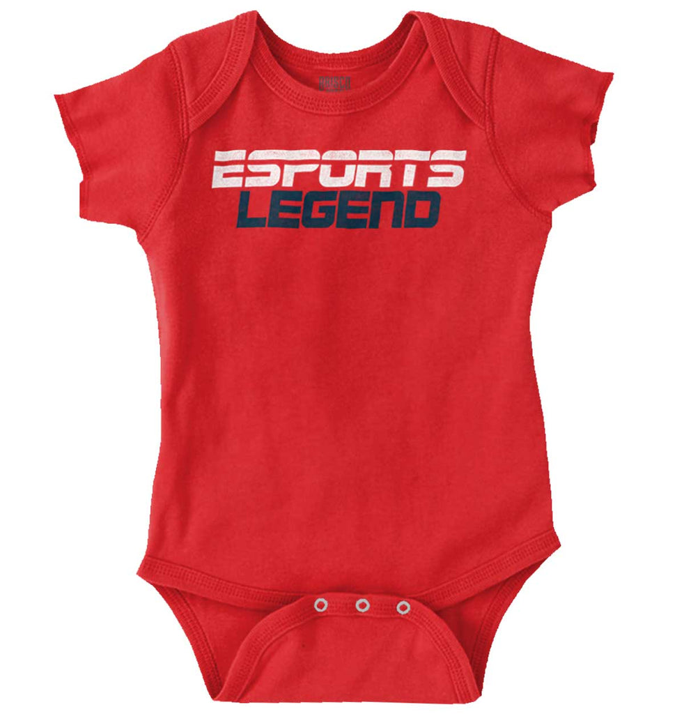 Sports Legend Professional Gamer Romper Bodysuit-Direct To Garment Print-Brisco Baby