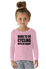 Cycling With Daddy Solid Baby Pajama Top-Direct To Garment Print-Brisco Baby