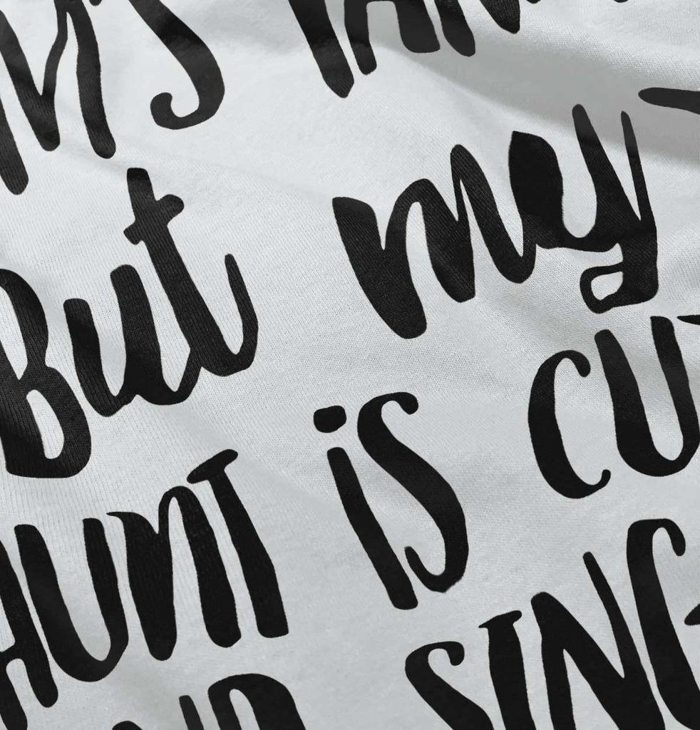 Aunt is Single Infant Baby Bib-Direct To Garment Print-Brisco Baby