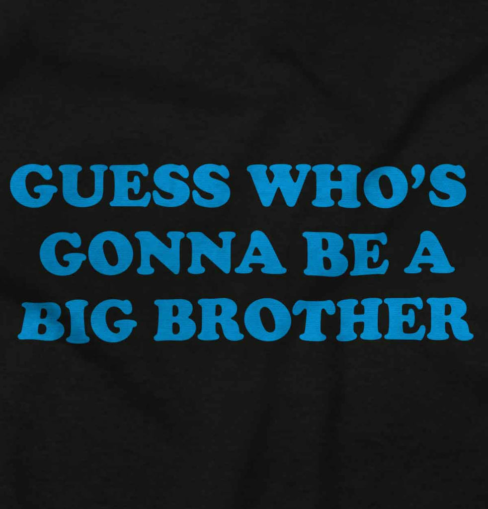Guess Who's Gonna Be A Big Brother Infant Baby Bib-Direct To Garment Print-Brisco Baby