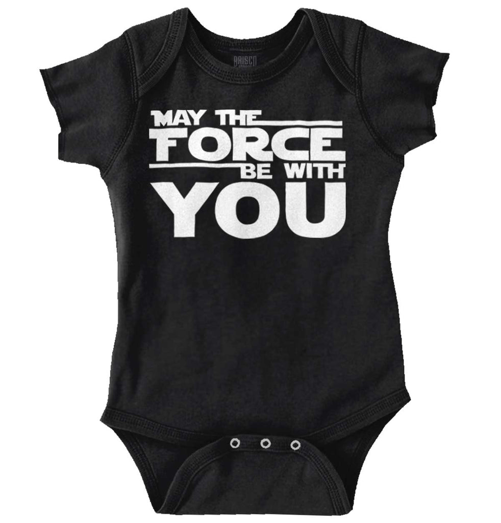 Force Be With You Romper Bodysuit-Direct To Garment Print-Brisco Baby