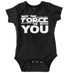 Force Be With You Romper Bodysuit-Direct To Garment Print-Brisco Baby