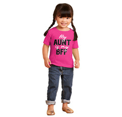 Aunt BFF Infant Toddler T Shirt-Direct To Garment Print-Brisco Baby