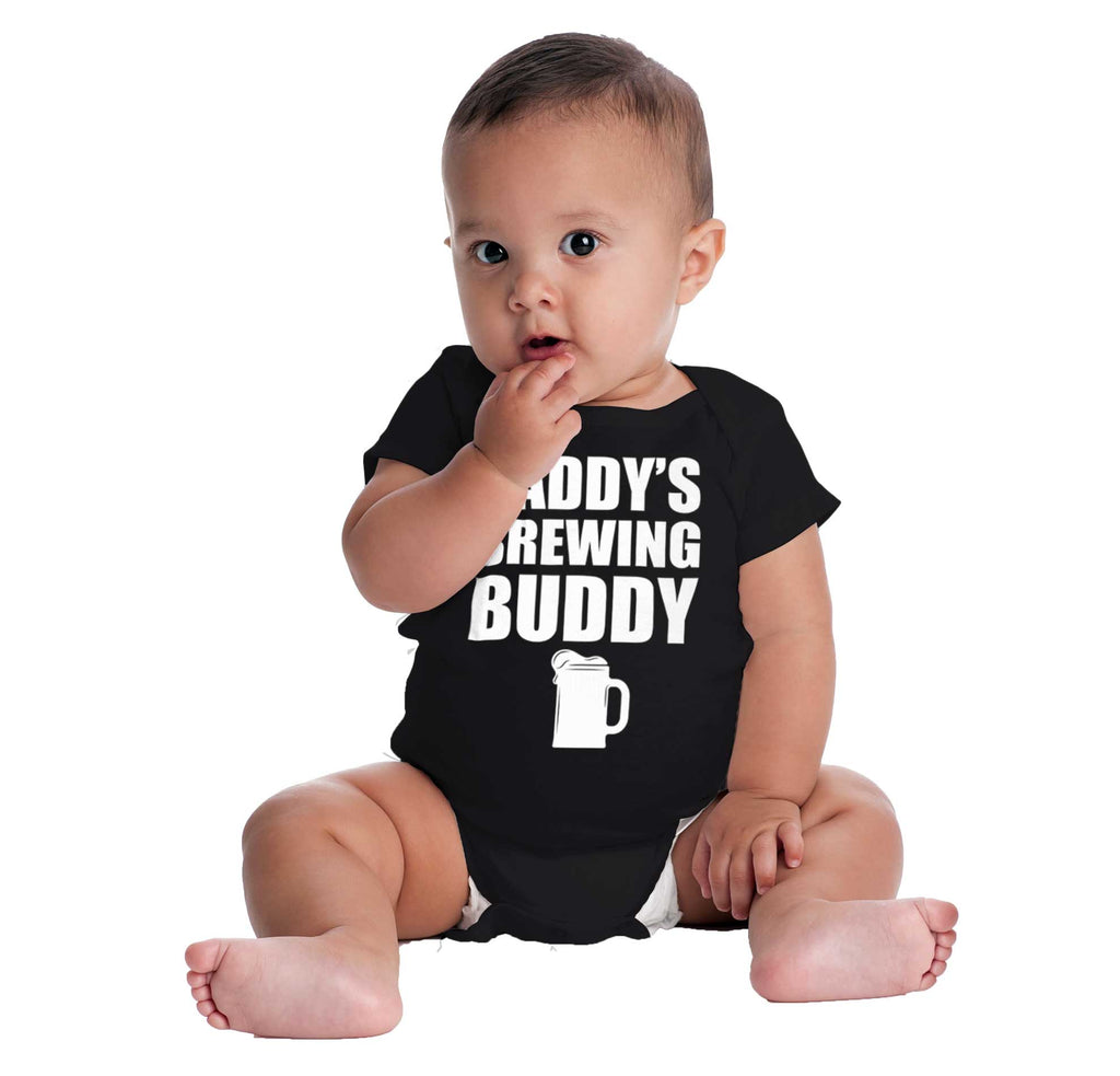 Brewing Buddy Romper Bodysuit-Direct To Garment Print-Brisco Baby