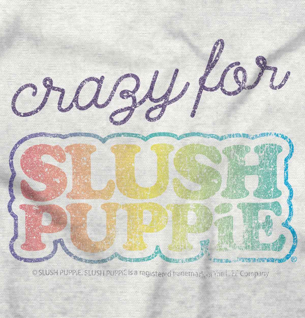 Crazy For Slush Puppie Toddler Ruffle Bottom Tee-Direct To Garment Print-Brisco Baby