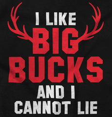 I Like Big Bucks Football Romper Bodysuit-Direct To Garment Print-Brisco Baby