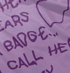 Hero Wears Badge Toddler Ruffled Trim T-Shirt-Direct To Garment Print-Brisco Baby