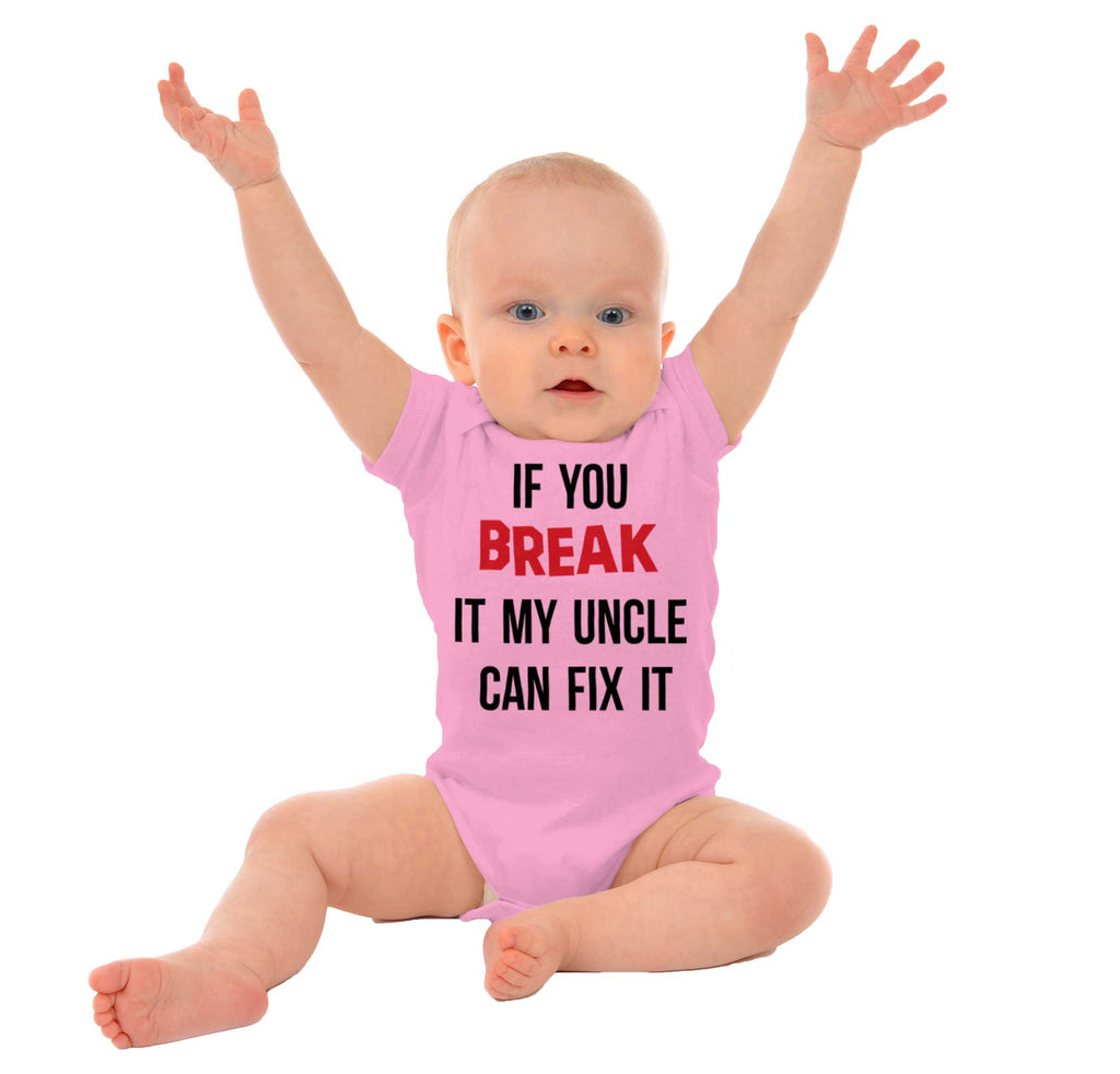 Uncle Can Fix It Romper Bodysuit-Direct To Garment Print-Brisco Baby