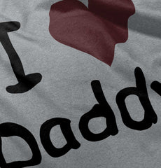 I Heart Daddy Raglan Romper Bodysuit-Direct To Garment Print-Brisco Baby