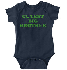 Cutest Big Brother Romper-Direct To Garment Print-Brisco Baby