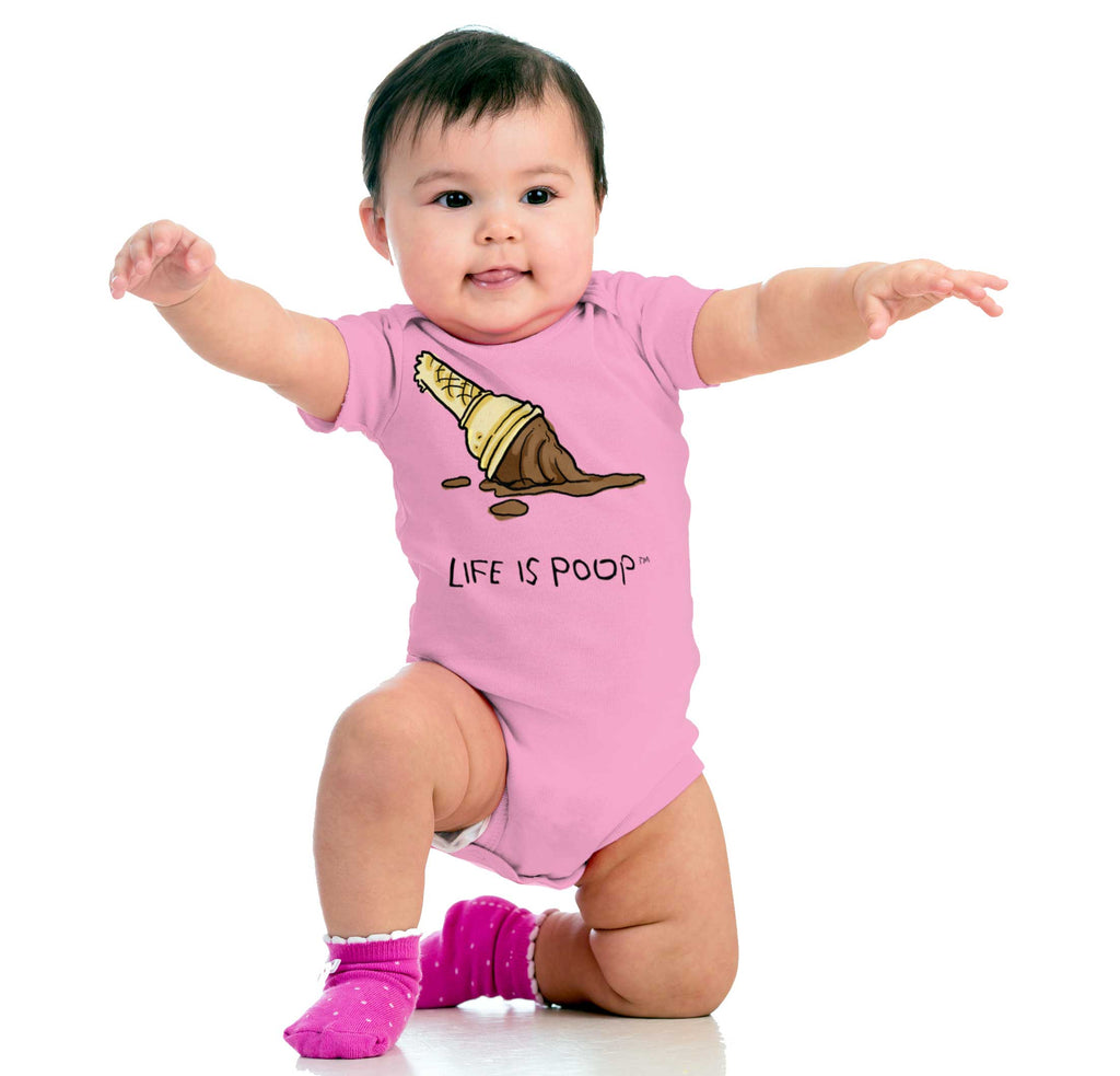 Dropped Cone Romper Bodysuit-Direct To Garment Print-Brisco Baby