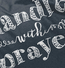 Handle With Prayer Football Romper Bodysuit-Direct To Garment Print-Brisco Baby