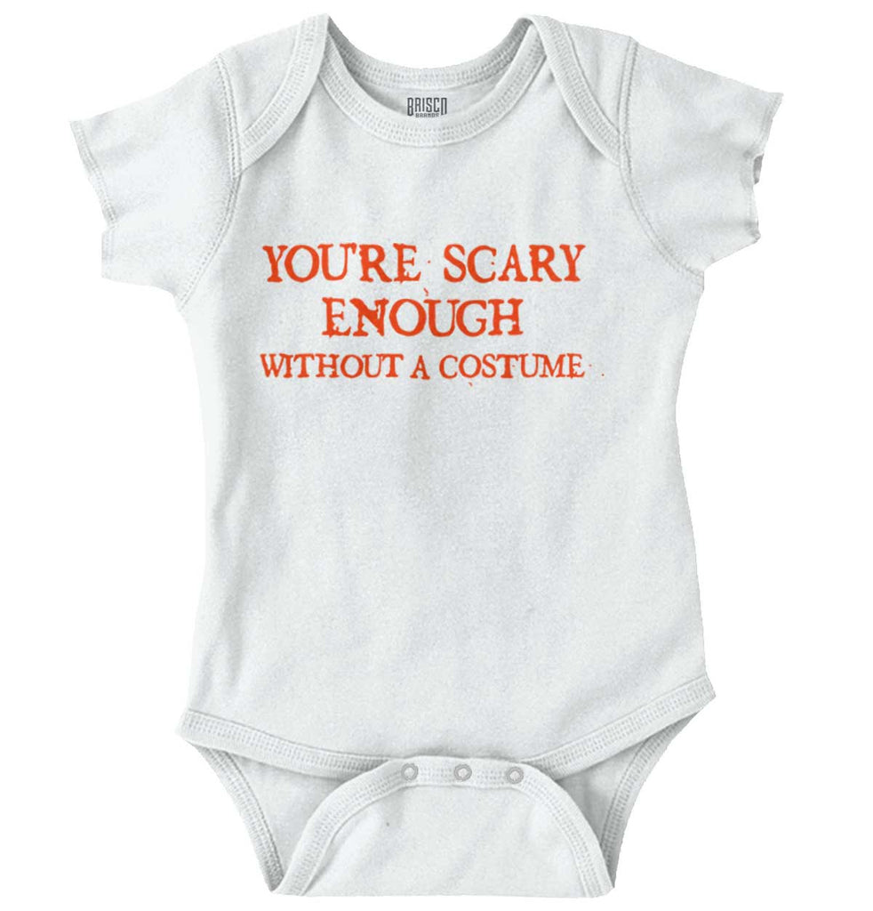You're Scary Enough Romper Bodysuit-Direct To Garment Print-Brisco Baby
