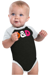 Dungeons Fantasy Tabletop Gamer Raglan Romper Bodysuit-Direct To Garment Print-Brisco Baby