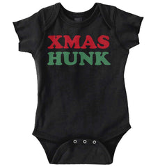 Xmas Hunk Romper Bodysuit-Direct To Garment Print-Brisco Baby
