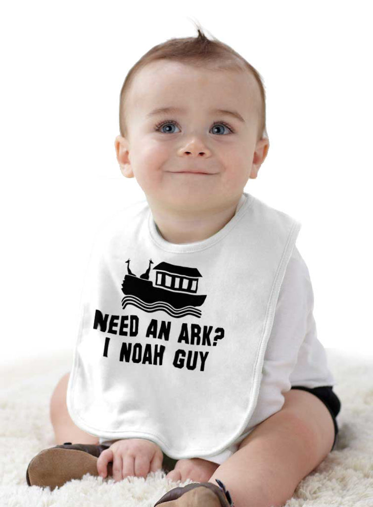 Ark Noah Guy Infant Baby Bib-Direct To Garment Print-Brisco Baby